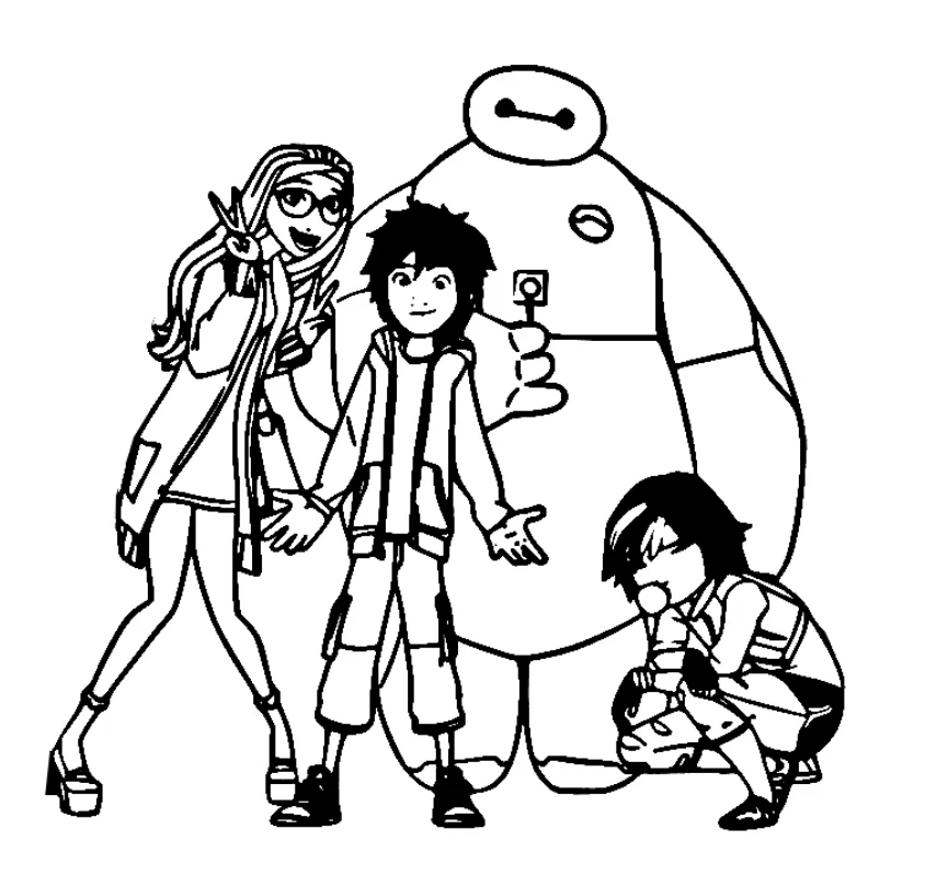 Ausmalbilder Big Hero 6 Kostenlos Zum Ausdrucken
