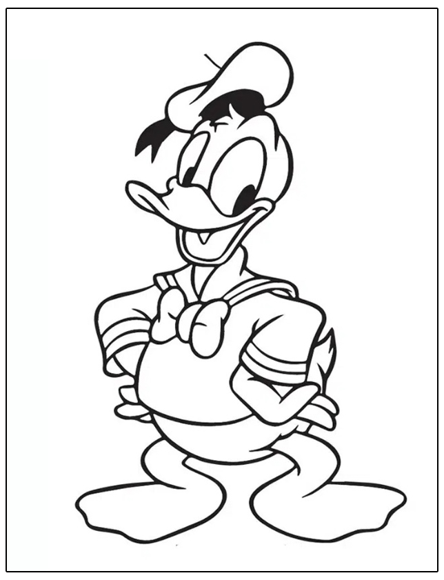 Ausmalbilder Donald Duck Zum Ausdrucken