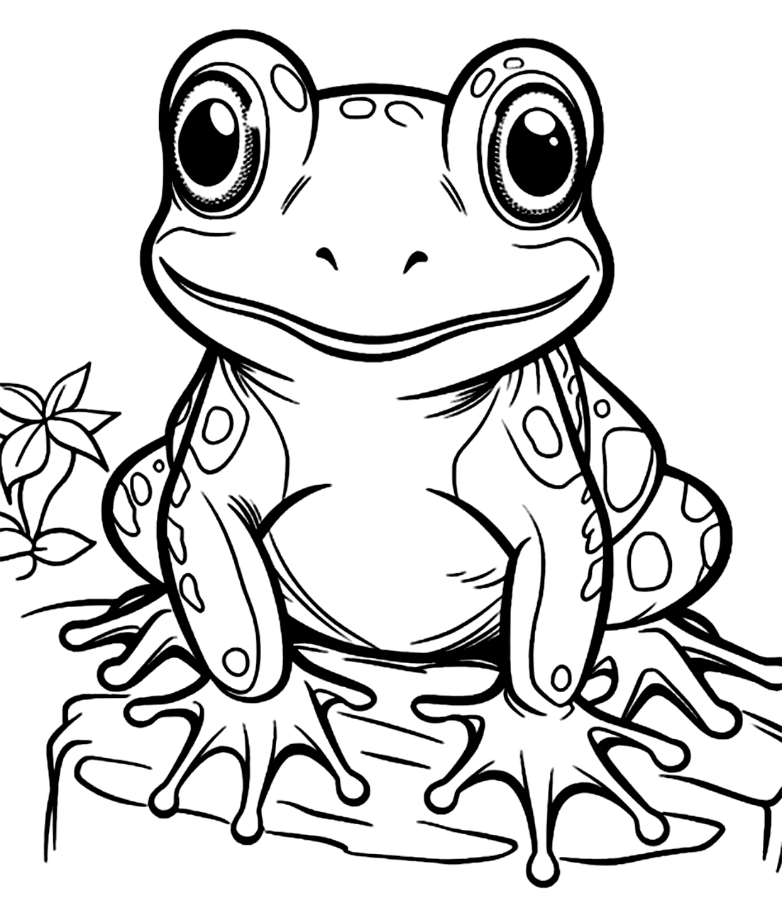 Ausmalbilder Frosch Für Kleinkinder