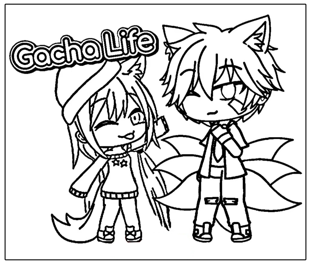 Ausmalbilder Gacha Life Zum Ausdrucken Kostenlos