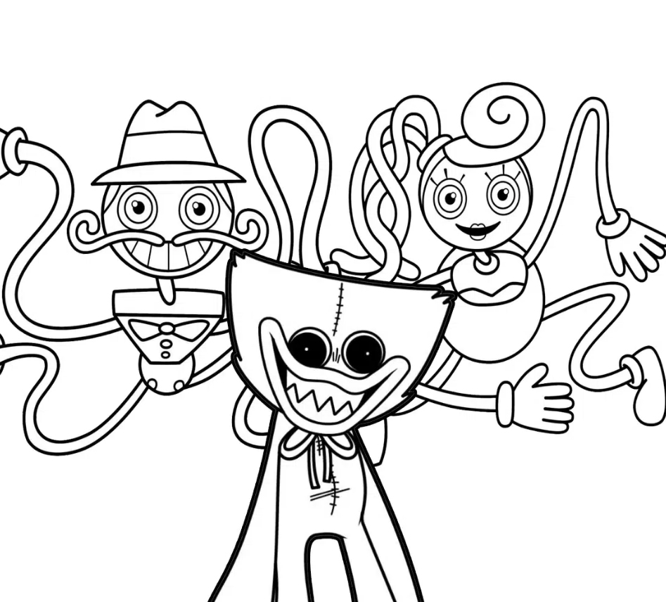 Ausmalbilder Huggy Wuggy Zum Ausdrucken