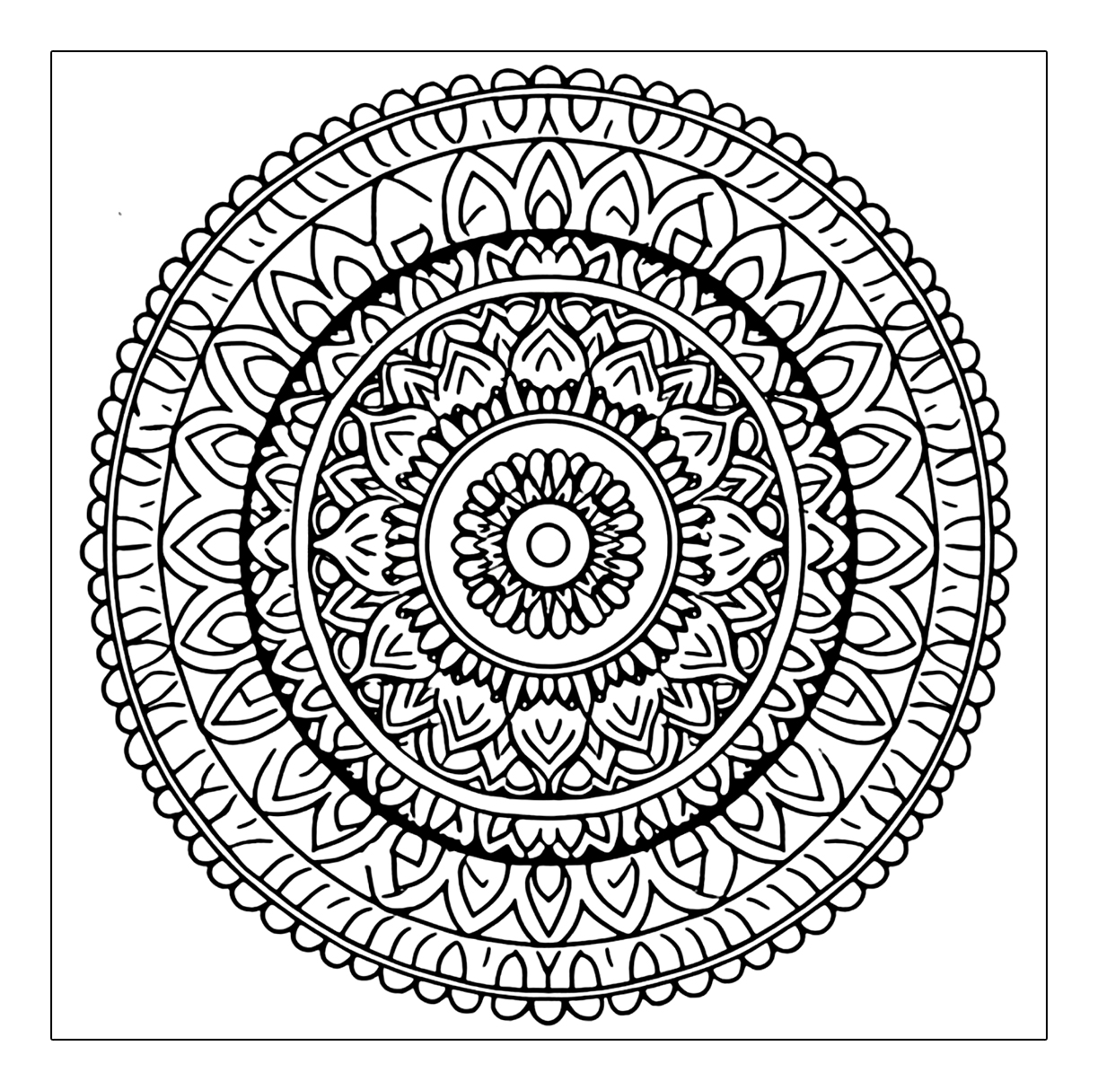 Schwer Mandala Für Erwachsene
