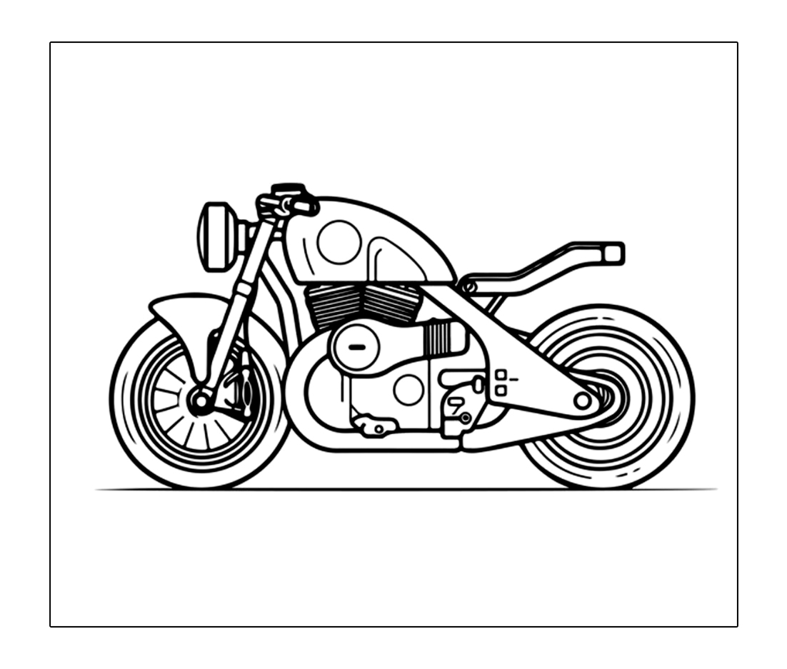 Motorrad Im Alten Stil