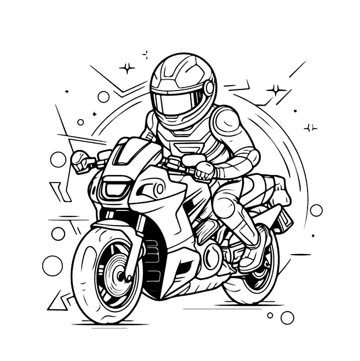 Ausmalbilder Motorrad Zum Ausdrucken Kostenlos
