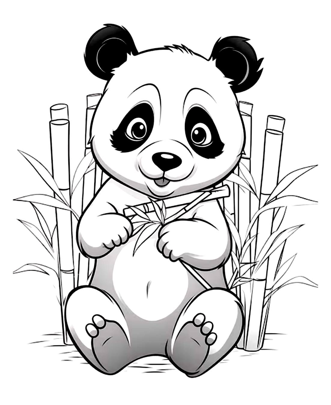 Ausmalbilder Panda Für Kleinkinder