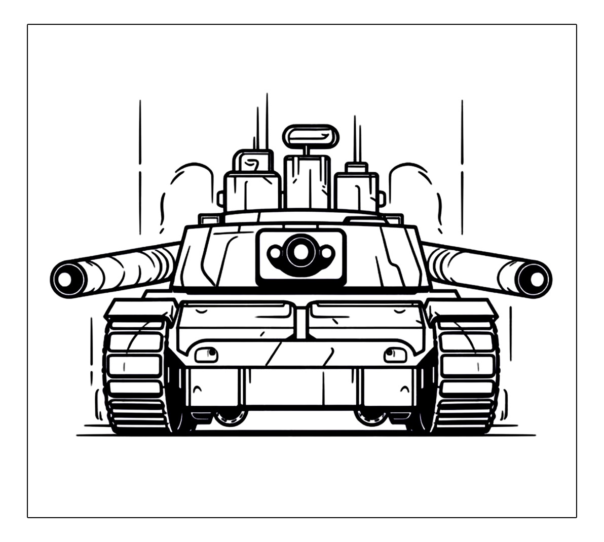 Panzer Bereitet Sich Auf Den Schuss Vor