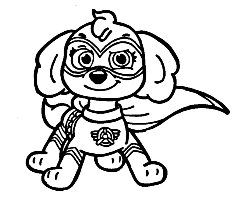 Paw Patrol Skye Ausmalbild