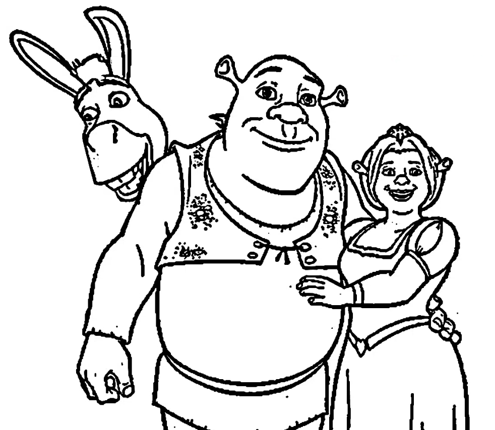 Ausmalbilder Shrek Zum Ausdrucken Kostenlos