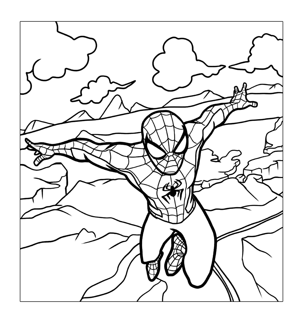 Spiderman Liebt Es Zu Fliegen