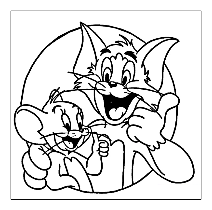 Ausmalbilder Tom Und Jerry Kostenlos Zum Ausdrucken
