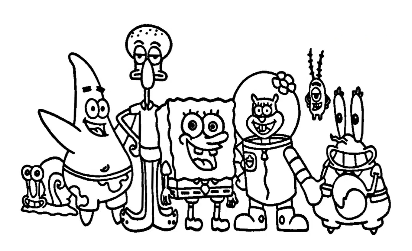 Ausmalbilder Spongebob Kostenlos Zum Ausdrucken
