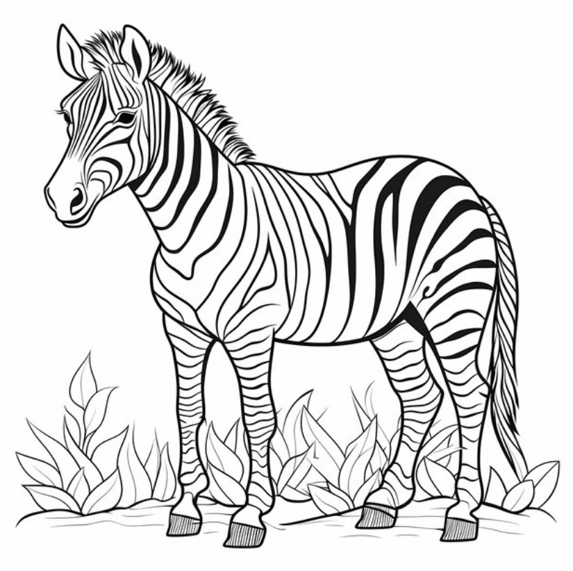 Zebra Das Edle Geschöpf Des Waldes