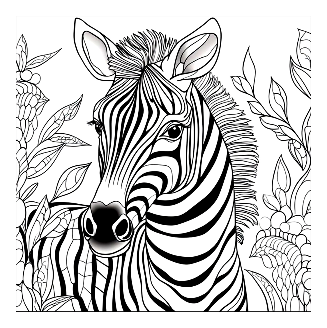 Ausmalbilder Zebra Zum Ausdrucken Kostenlos