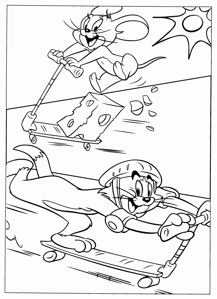 Tom Und Jerry Freundschaft Ausmalbild