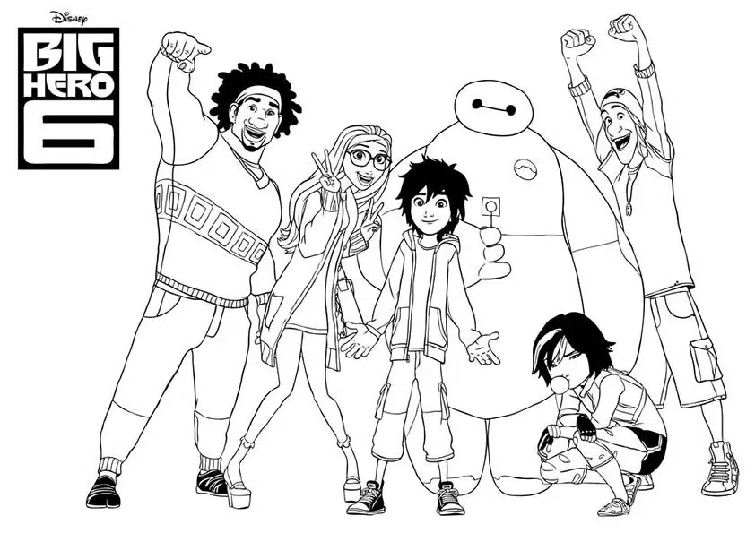 Big Hero 6 Ausmalbilder Kostenlos
