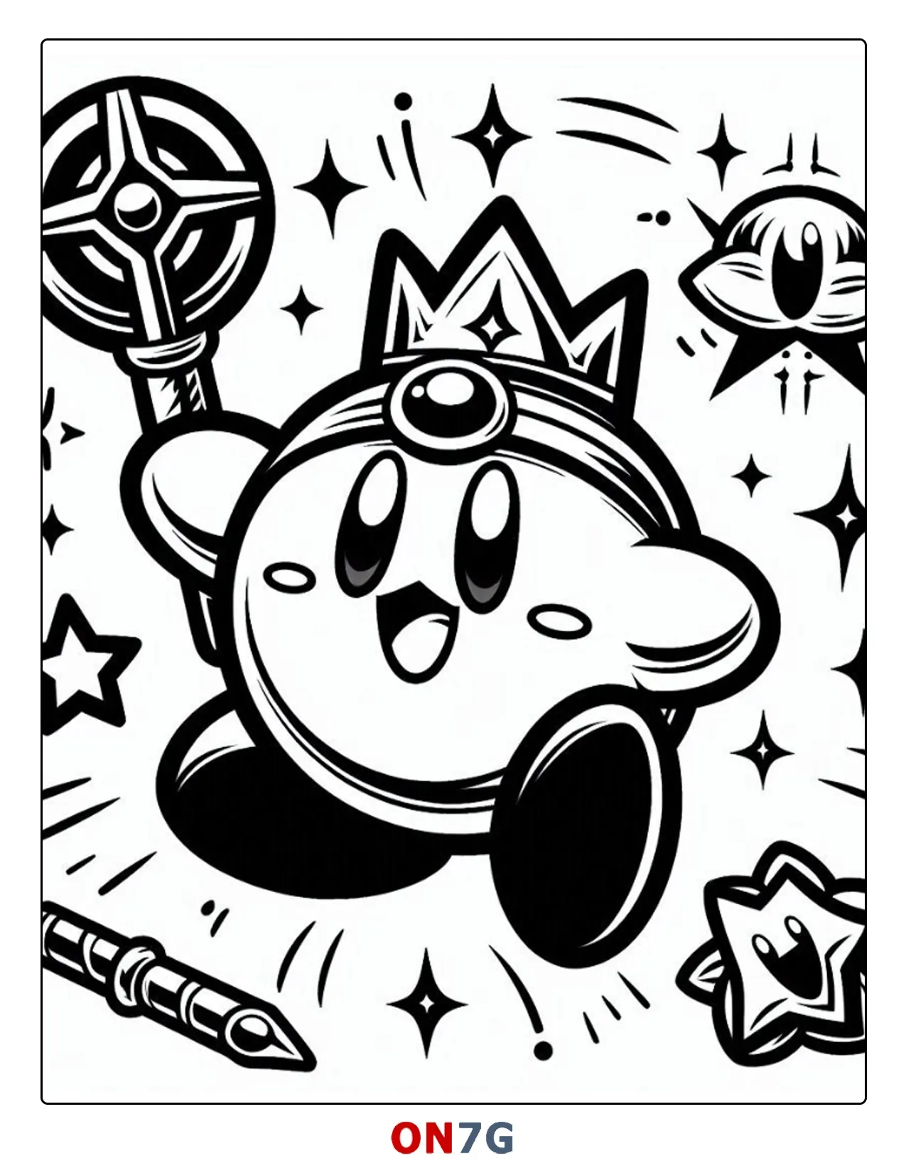 Kirby Im Wunderland Malvorlage