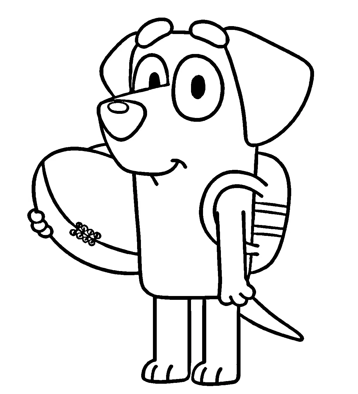Bluey Lucky Ausmalbilder Für Kinder