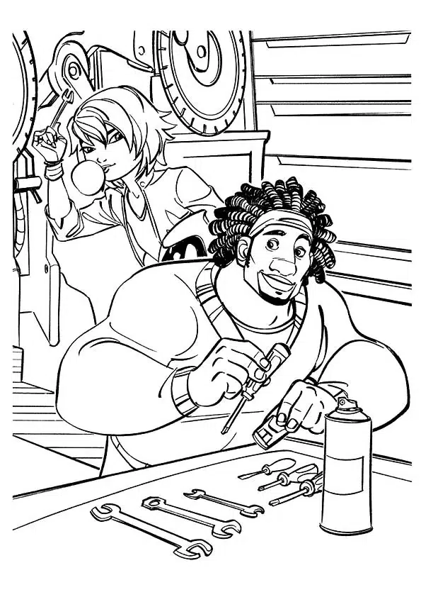 Big Hero 6 Wasabi Ausmalbild