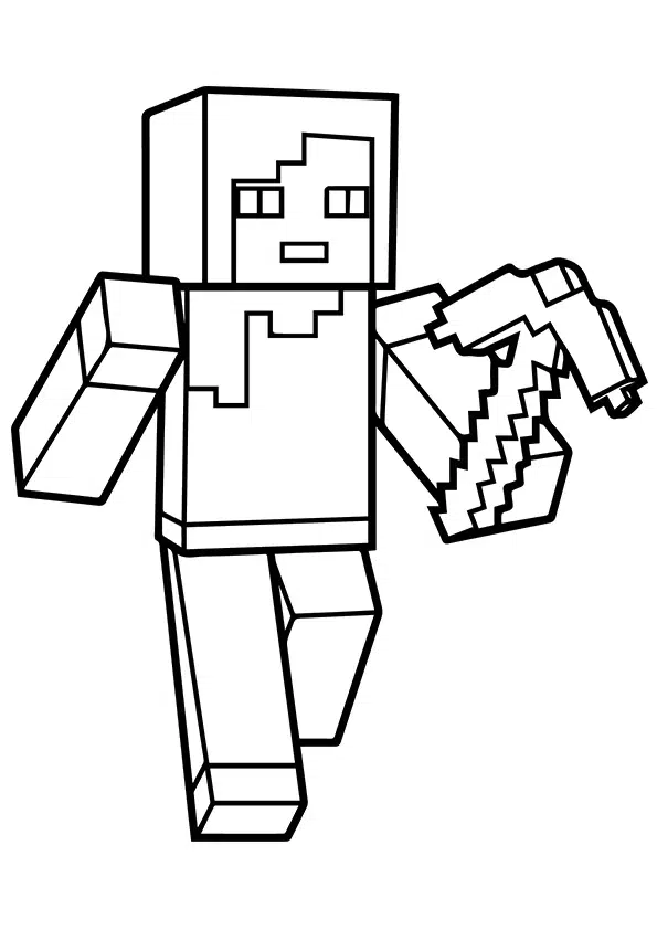 Minecraft Alex Ausmalbilder
