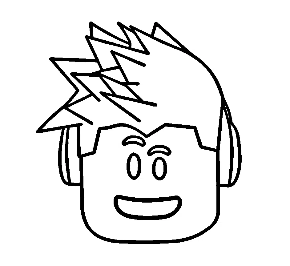 Roblox Ausmalbilder Kopf Zum Ausdrucken