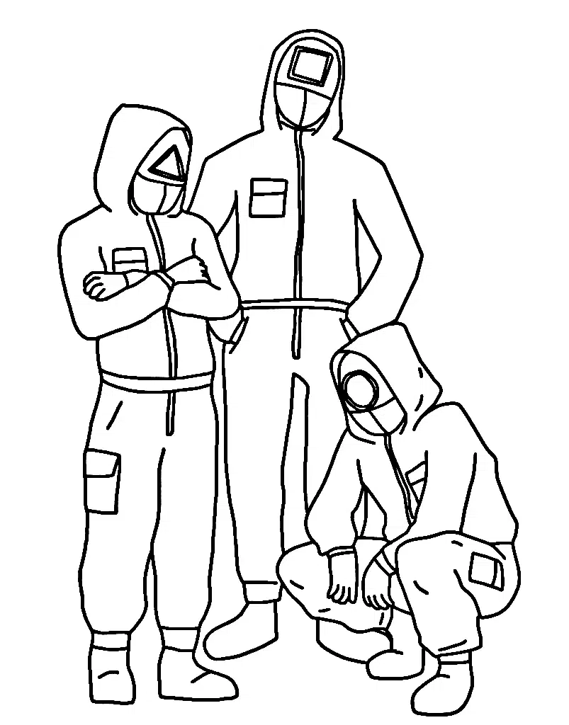 Squid Game Ausmalbilder Zum Ausdrucken