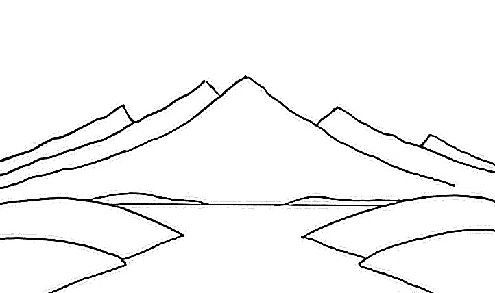 Berge Ausmalbilder Zum Ausdrucken