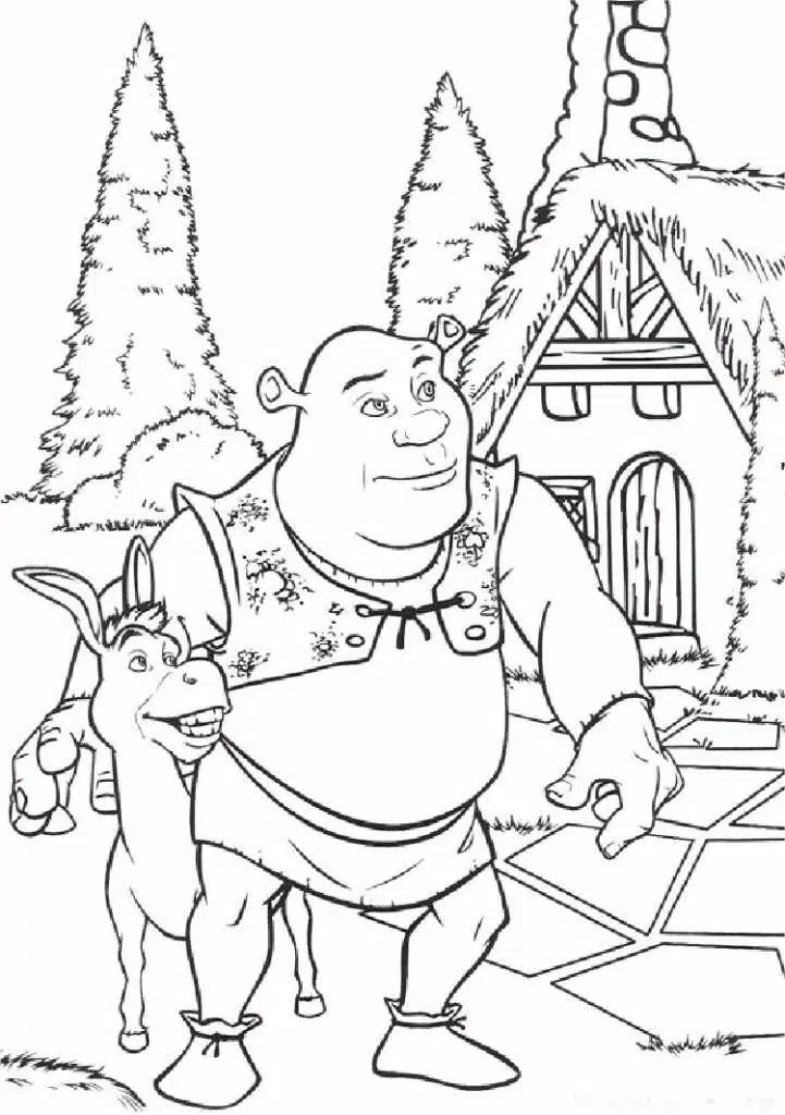 Ausmalbilder Shrek Zum Ausdrucken