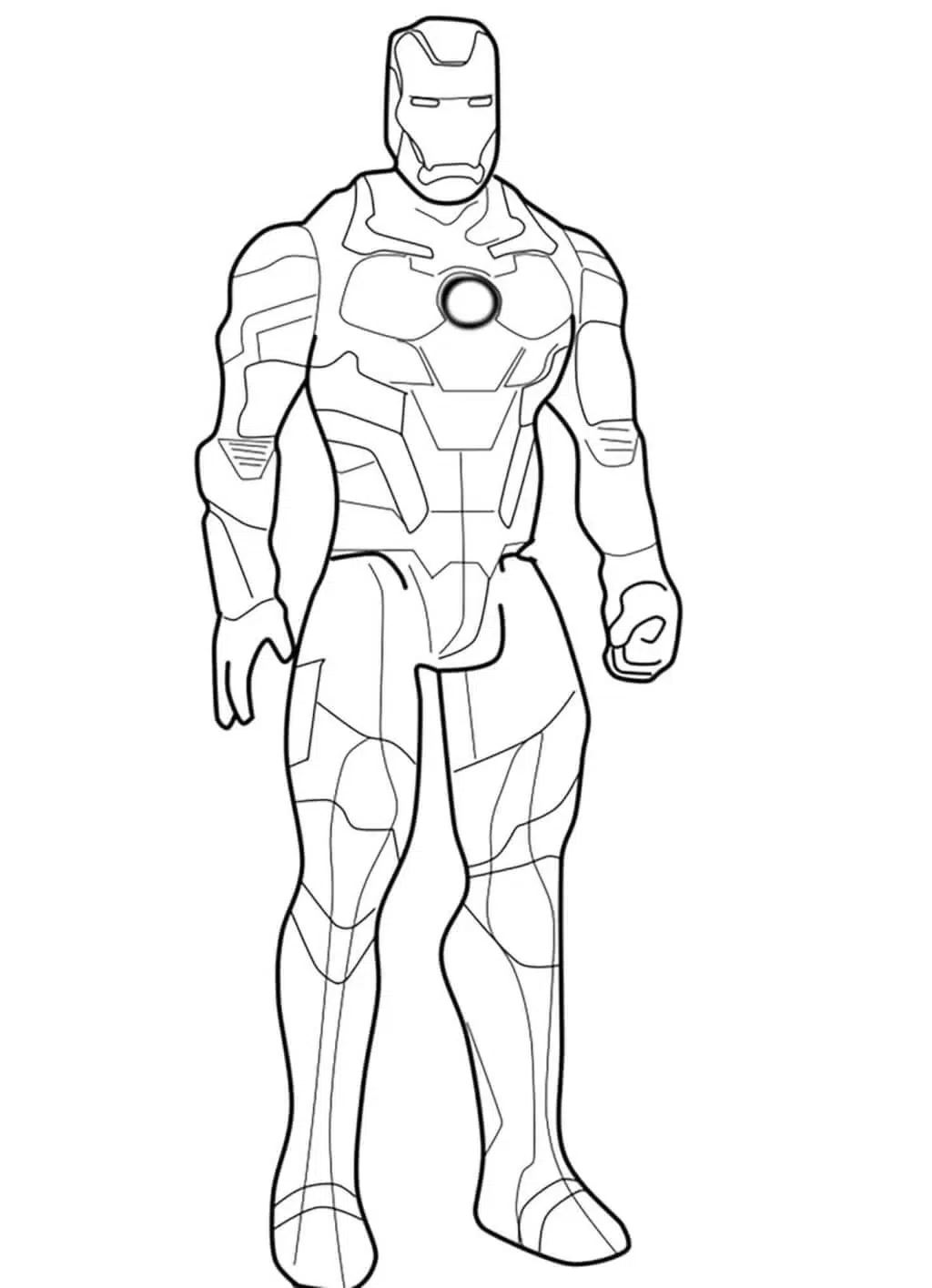 Ironman Zum Ausmalen Für Kinder