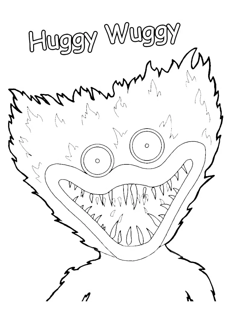 Ausmalbilder Huggy Wuggy Für Kinder
