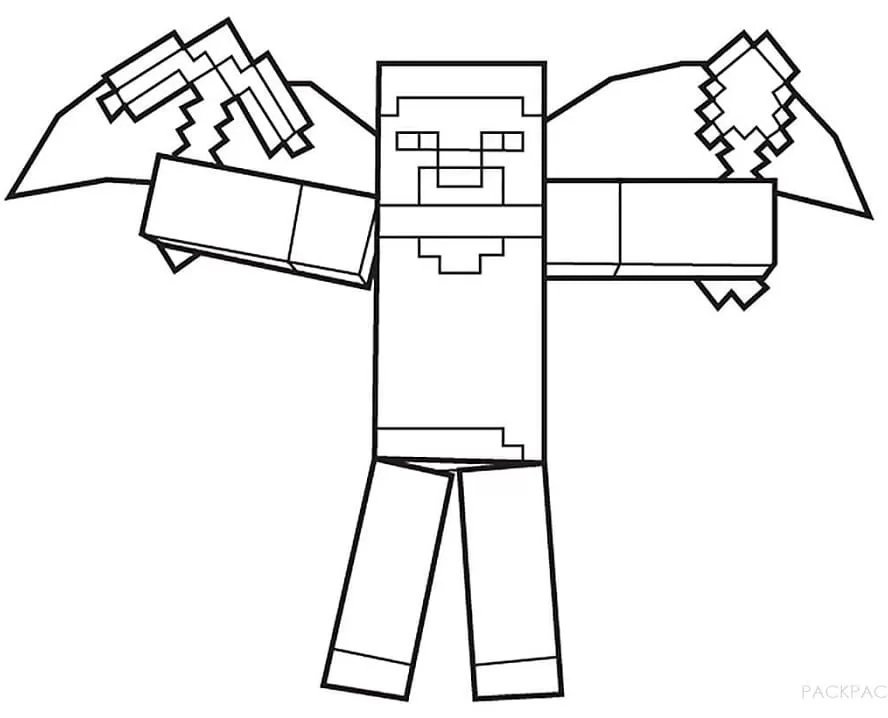 Steve Ausmalbild Zum Ausdrucken