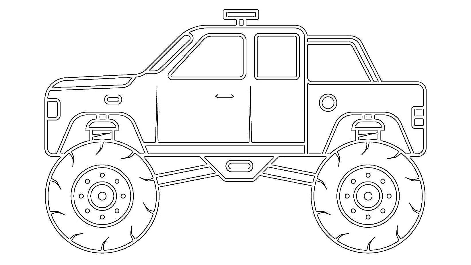 Monster Truck Ausmalbilder Zum Ausdrucken