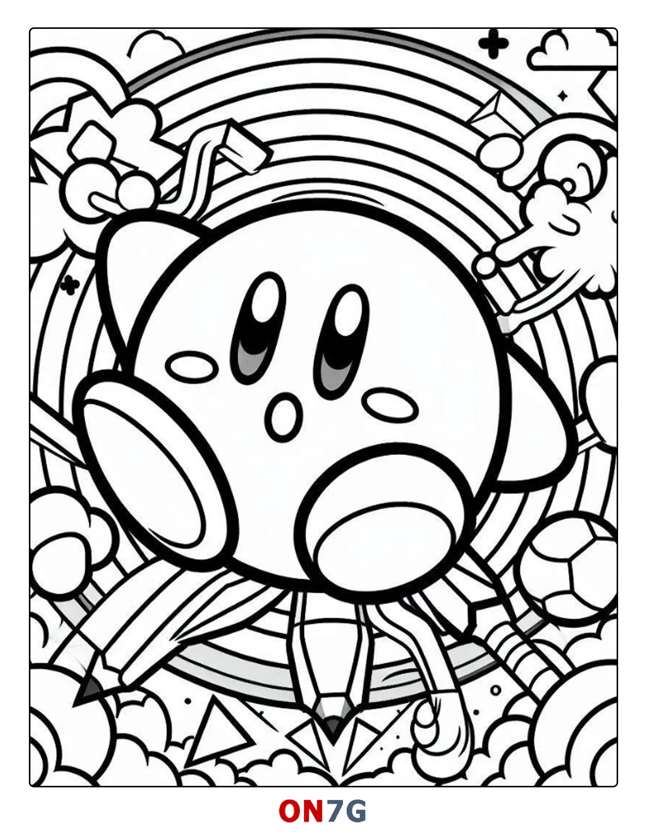Ausmalbilder Kirby Für Kinder