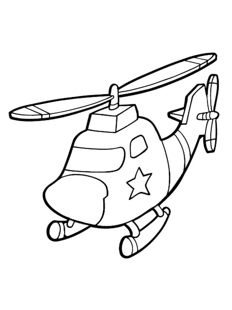 Einfach Hubschrauber Bilder Zum Ausdrucken