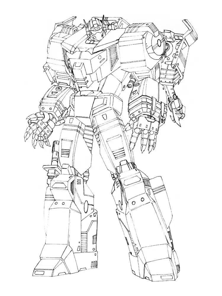 Ausmalbilder Transformers Kostenlos