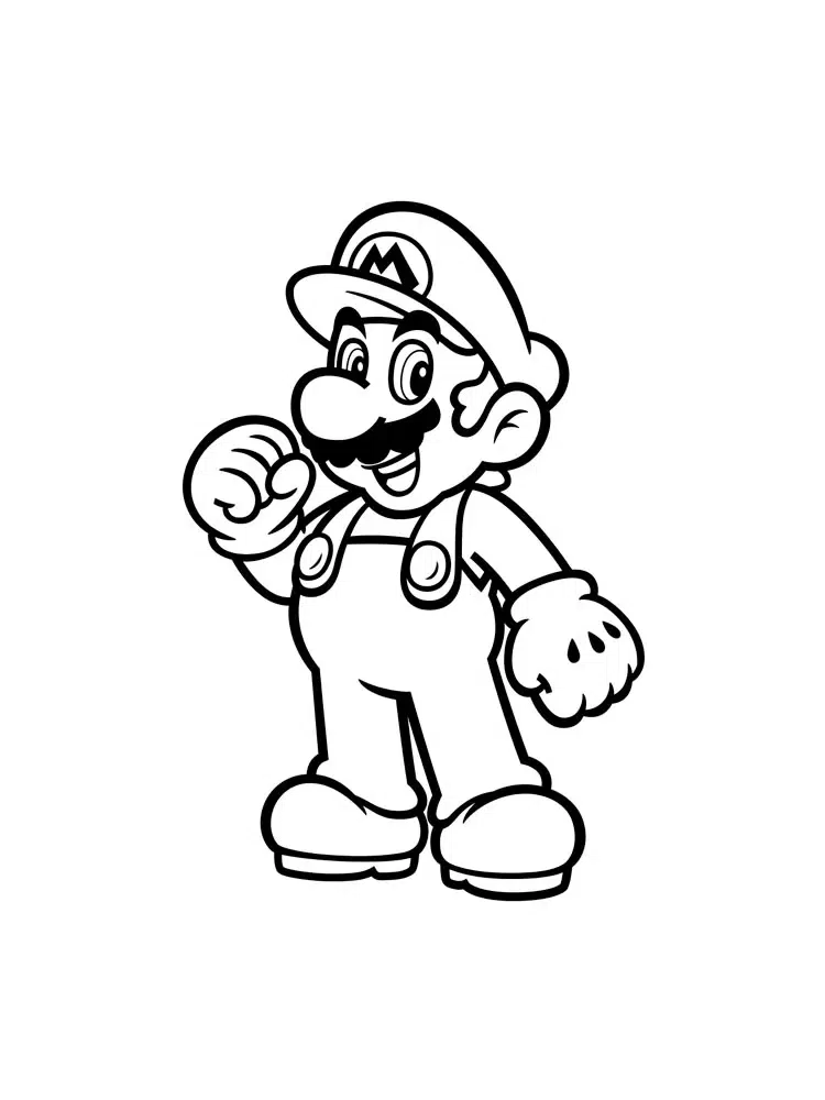 Super Mario Ausmalbilder Für Kinder