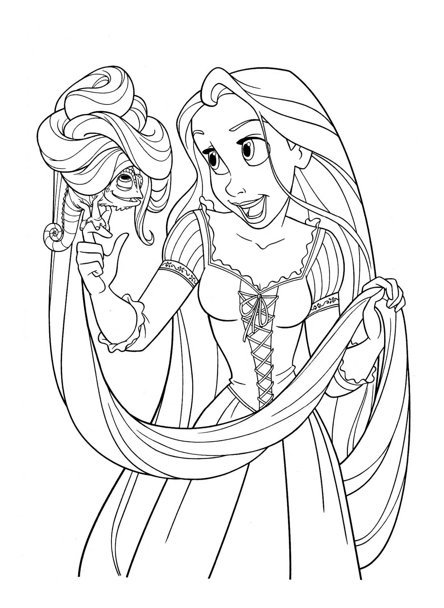 Rapunzel Und Ihr Kleiner Freund Malvorlagen