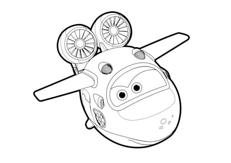 Super Wings Ausmalbild Zum Ausdrucken