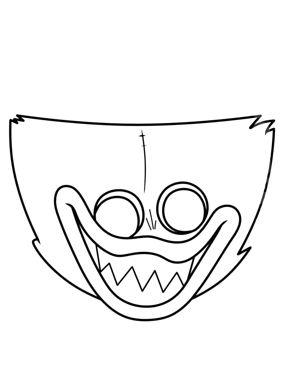 Huggy Wuggy Kopf Zum Ausmalen