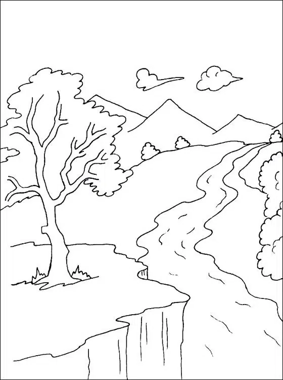 Berge Ausmalbilder Für Kinder