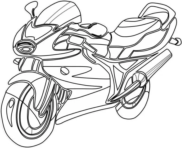 Motorrad Ausmalbilder Für Erwachsene