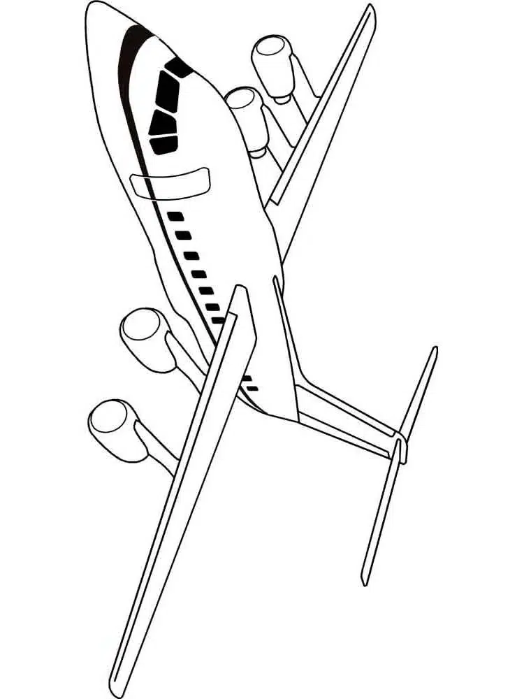 Flugzeug Zum Ausmalen