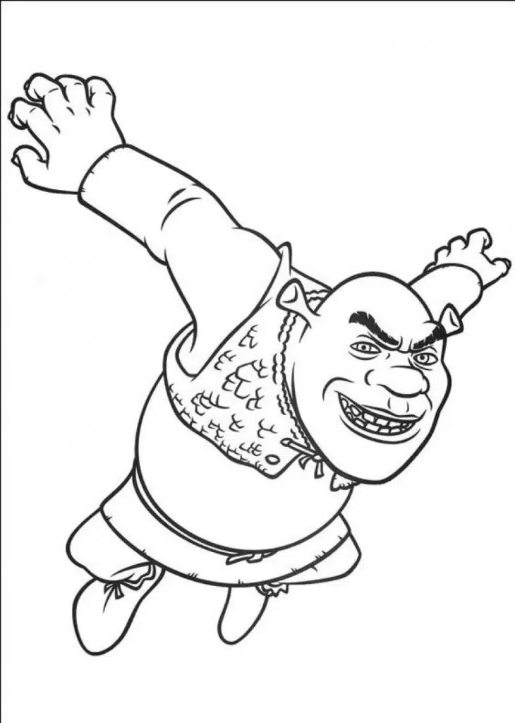 Shrek Ausmalbilder Kostenlos