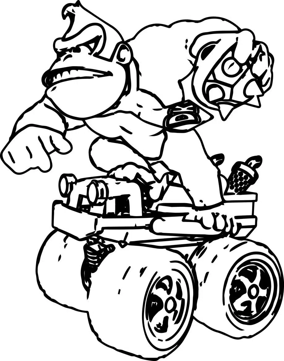 Donkey Kong Ausmalbilder Für Kinder