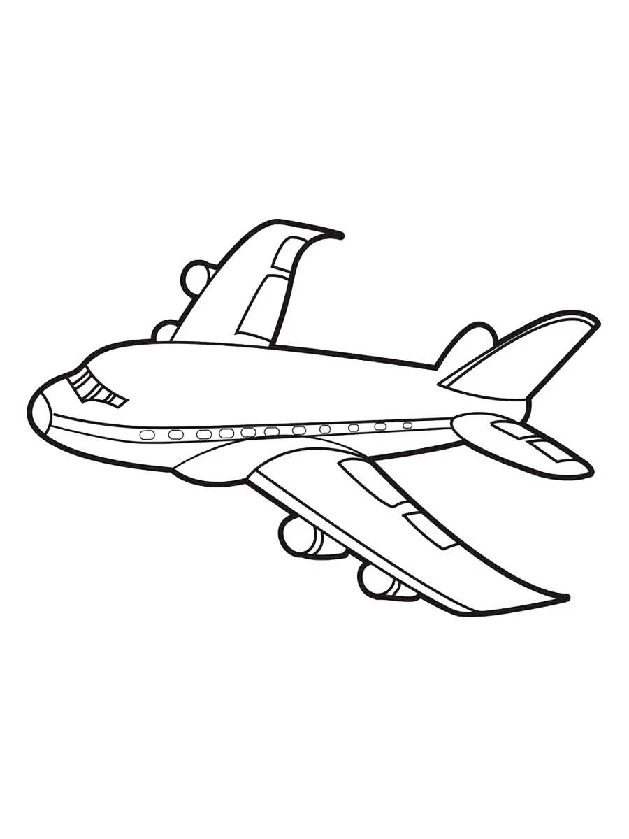 Ausmalbilder Flugzeug Doppeldecker