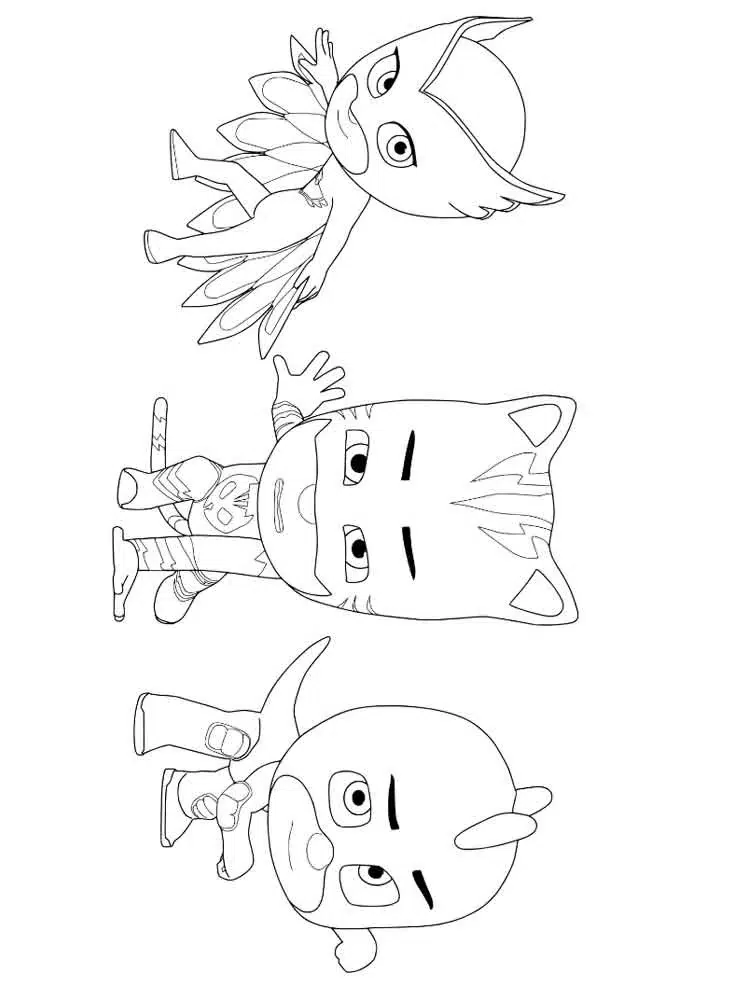 PJ Masks Bilder Zum Ausmalen