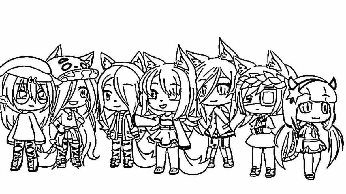 Gacha Life Ausmalbilder Zum Ausdrucken Neu