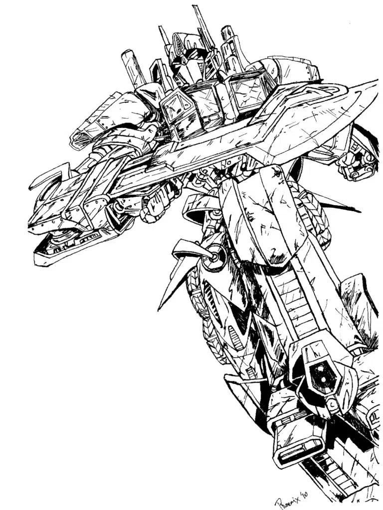 Ausmalbilder Transformers Vorlagen