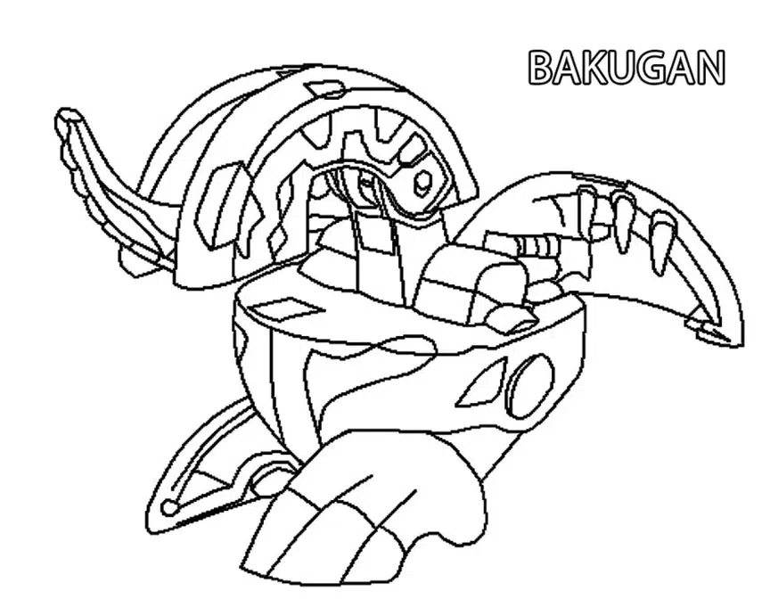 Bakugan Ausmalbilder Für Kinder