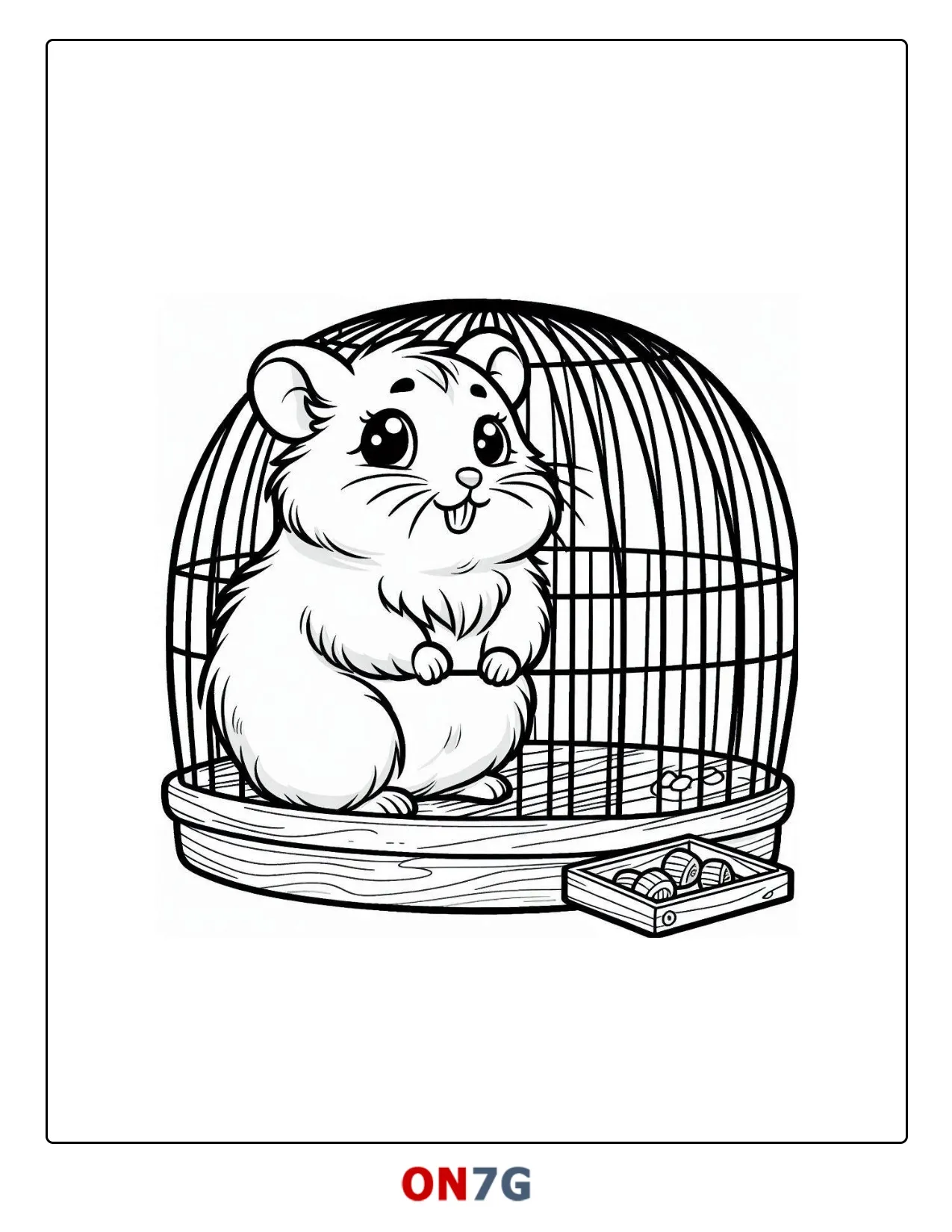 Ausmalbilder Hamster Im Käfig