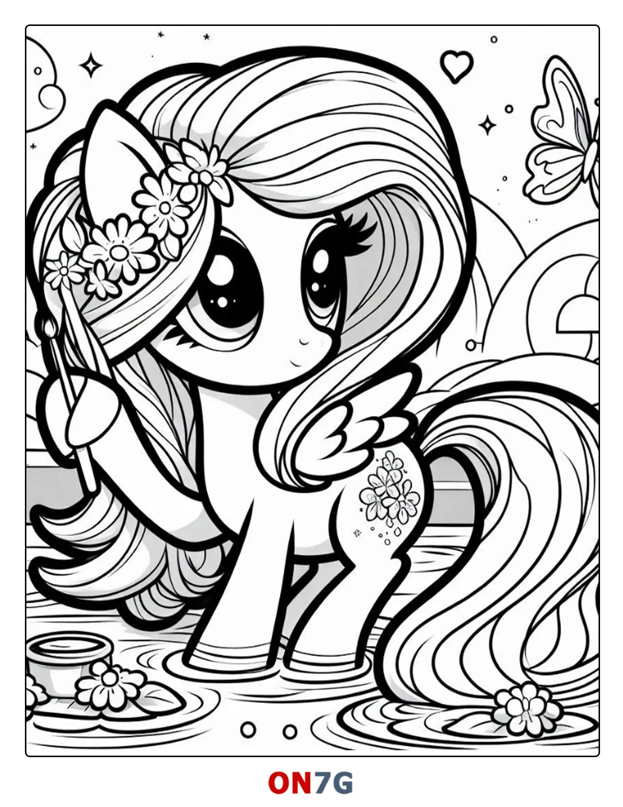 Ausmalbilder Für Kinder My Little Pony